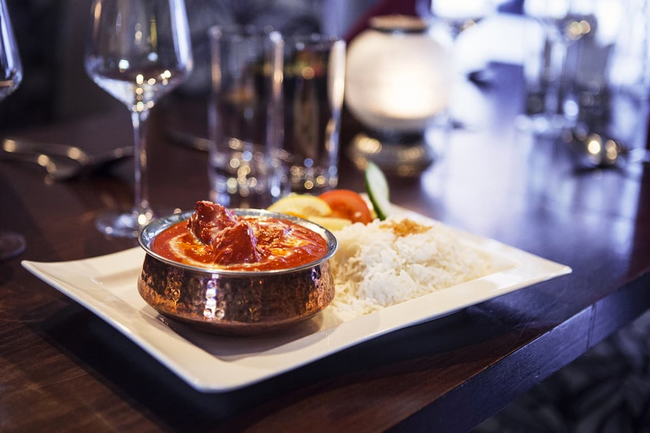 Tikka butter masala med ris